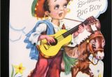 Mexican Birthday Greeting Cards Vintage Unused Birthday Greeting Card Embossed Die Cut