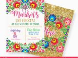 Mexican themed Birthday Invitations Fiesta Birthday Invitation Mexican Fiesta Invitation Mexican