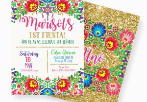 Mexican themed Birthday Invitations Fiesta Birthday Invitation Mexican Fiesta Invitation Mexican