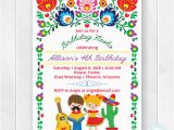 Mexican themed Birthday Invitations Kids Fiesta Birthday Invitation Children 39 S Mexican Fiesta