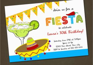 Mexican themed Birthday Invitations Mexican Fiesta Birthday Party Invitations You by