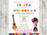 Mexican themed Birthday Invitations Mexican Fiesta Invitations Personalized Cupcakemakeover