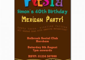 Mexican themed Birthday Invitations Mexican Fiesta Party Invitations the Invitation Boutique