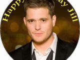 Michael Buble Birthday Card 7 5 Personalised Michael Buble Edible Icing or Wafer