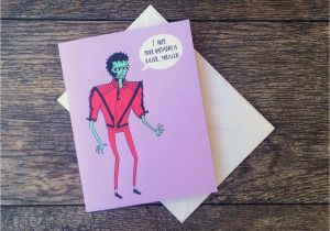 Michael Jackson Birthday Cards Zombie Michael Jackson Thriller Birthday Card