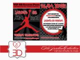 Michael Jordan Birthday Invitations Air Jordan Inspired Collection Printable by