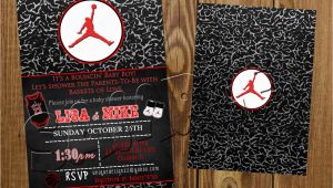 Michael Jordan Birthday Invitations Michael Jordan Baby Shower or Birthday by Uniquedesignzzz