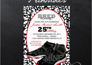 Michael Jordan Birthday Invitations Printable Jordan Jumpman Inspired Birthday by Lovinglymine