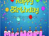 Michaels Happy Birthday Cake Banner Happy Birthday Paul Stock Vector 617238185 Shutterstock