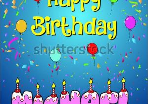 Michaels Happy Birthday Cake Banner Happy Birthday Paul Stock Vector 617238185 Shutterstock