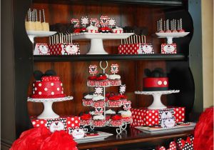 Mickey and Minnie Birthday Decorations Mickey Minnie Mouse Party Lillian Hope Designs