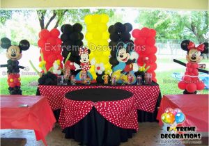 Mickey and Minnie Birthday Decorations Party Decorations Miami Balloon Sculptures