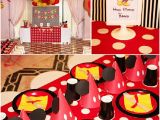 Mickey and Minnie Birthday Party Decorations A Retro Mickey Inspired Birthday Party Party Ideas