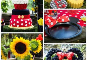 Mickey and Minnie Birthday Party Decorations Kara 39 S Party Ideas Mickey Minnie Mouse Sunshine soiree