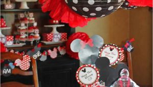 Mickey and Minnie Birthday Party Decorations Kara 39 S Party Ideas Mickey Minnie Mouse themed First