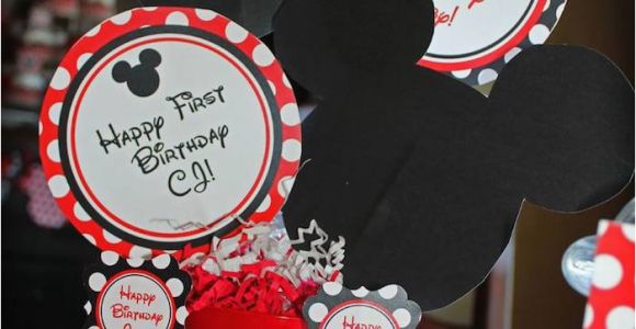 Mickey and Minnie Mouse Birthday Decorations Kara 39 S Party Ideas Mickey Minnie Mouse themed First