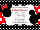 Mickey and Minnie Mouse Birthday Invitations for Twins Minnie and Mickey Invitation orderecigsjuice Info
