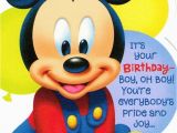 Mickey Mouse Birthday Greeting Cards Disney Mickey Mouse 1st Birthday Greeting Card On Popscreen