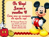 Mickey Mouse Birthday Invitations Online Birthday Invitation Mickey Mouse