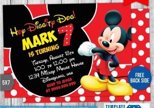 Mickey Mouse Birthday Invitations Online Free Mickey Mouse Invitation Template Free Invitation Ideas
