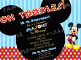 Mickey Mouse Birthday Invitations Online Free Printable Mickey Mouse Invitatons Birthday Drevio