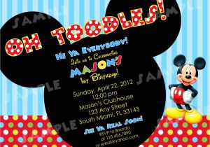 Mickey Mouse Birthday Invitations Online Free Printable Mickey Mouse Invitatons Birthday Drevio