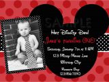 Mickey Mouse Birthday Invitations with Photo Free Printable 1st Mickey Mouse Birthday Invitations