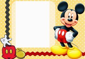 Mickey Mouse Birthday Invites Free Printable Free Printable Mickey Mouse Birthday Cards Luxury