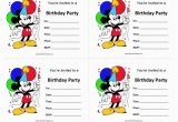 Mickey Mouse Birthday Invites Free Printable Mickey Mouse Birthday Invitations Free Printable