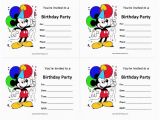 Mickey Mouse Birthday Invites Free Printable Mickey Mouse Birthday Invitations Free Printable