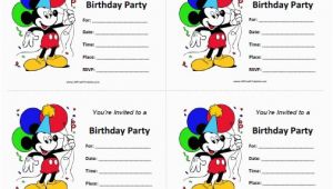 Mickey Mouse Birthday Invites Free Printable Mickey Mouse Birthday Invitations Free Printable