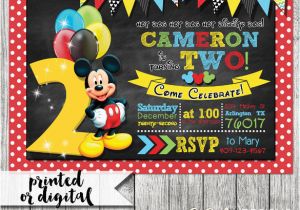 Mickey Mouse Clubhouse 2nd Birthday Invitations 31 Mickey Mouse Invitation Templates Free Sample