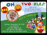 Mickey Mouse Clubhouse 2nd Birthday Invitations Free Mickey Mouse Clubhouse Birthday Invitations to Make