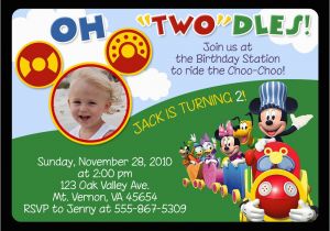 Mickey Mouse Clubhouse 2nd Birthday Invitations Free Mickey Mouse Clubhouse Birthday Invitations to Make