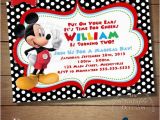 Mickey Mouse Clubhouse 2nd Birthday Invitations Huge Selection Mickey Mouse Invitation Second Birthday