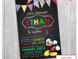 Mickey Mouse Clubhouse 2nd Birthday Invitations Mickey Mouse Clubhouse Invitations Printable Personalized