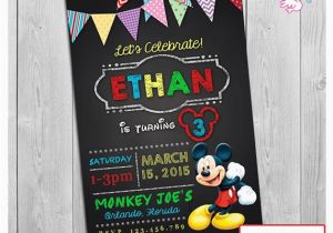 Mickey Mouse Clubhouse 2nd Birthday Invitations Mickey Mouse Clubhouse Invitations Printable Personalized
