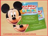 Mickey Mouse Clubhouse Birthday Invites Mickey Mouse Clubhouse Birthday Invitations Custom
