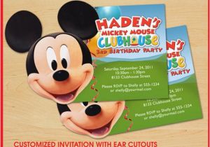 Mickey Mouse Clubhouse Birthday Invites Mickey Mouse Clubhouse Birthday Invitations Custom
