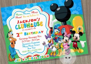 Mickey Mouse Clubhouse Birthday Invites Mickey Mouse Clubhouse Invitation Mickey Mouse by Cutepixels