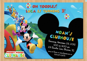 Mickey Mouse Clubhouse Birthday Invites Mickey Mouse Clubhouse Invitations for Special Birthday