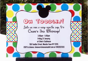 Mickey Mouse Clubhouse Birthday Invites Mickey Mouse Clubhouse Printable Invitation Party
