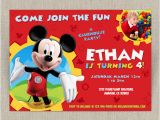 Mickey Mouse Clubhouse Custom Birthday Invitations Disney Mickey Mouse Clubhouse Customizable Printable Party