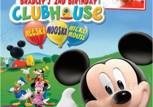 Mickey Mouse Clubhouse Custom Birthday Invitations Exclusive Mickey Mouse Clubhouse Birthday Invitations