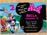 Mickey Mouse Clubhouse Custom Birthday Invitations Minnie Mickey Mouse Clubhouse Invitation Printable Birthday