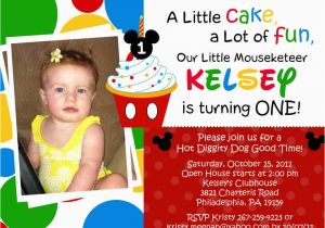 Mickey Mouse Clubhouse First Birthday Invitations Free Mickey Mouse Clubhouse 1st Birthday Invitations