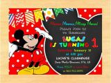 Mickey Mouse Clubhouse First Birthday Invitations Mickey Mouse Clubhouse 1st Birthday Invitations by
