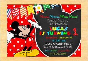 Mickey Mouse Clubhouse First Birthday Invitations Mickey Mouse Clubhouse 1st Birthday Invitations by