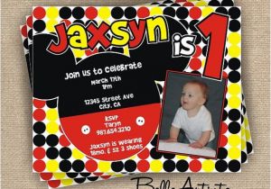 Mickey Mouse Clubhouse First Birthday Invitations Mickey Mouse Clubhouse 1st Birthday Invitations