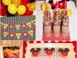 Mickey Mouse Decorations for Birthday A Retro Mickey Inspired Birthday Party Party Ideas